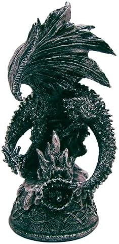 Wowser Gothic Flying Fire Dragon Figurine 8 Inches