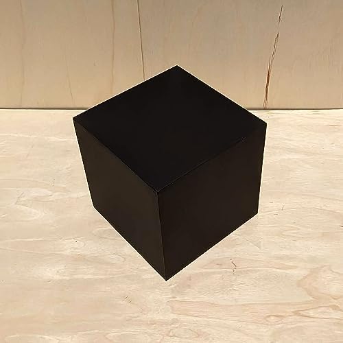 12 Inch Matte Black Display Cube Stand