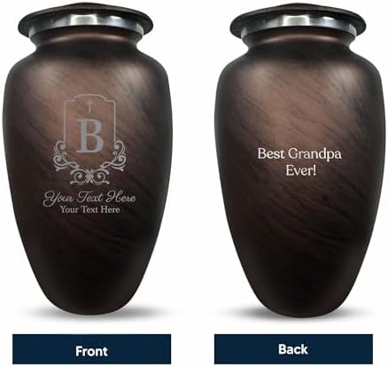 Custom Large Cremation Urn - Personalized with Name and Headstone Shape