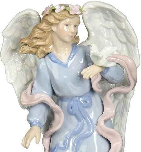 Cosmos 80086 Blue 8-Inch Musical Angel Dove Figurine