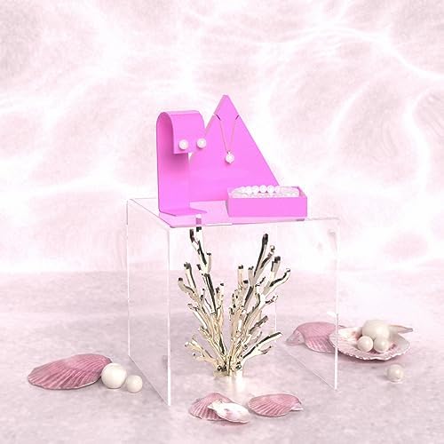 Acrylic Display Riser Stand 8 Inch Clear Square Pedestal
