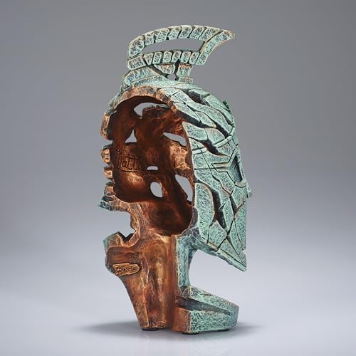 Enesco Edge Sculpture Spartan Warrior Figurine 724 Inch Green