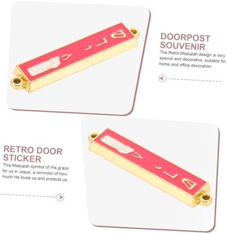 Metal Mezuzah Decor for Home and Catholic Blessings