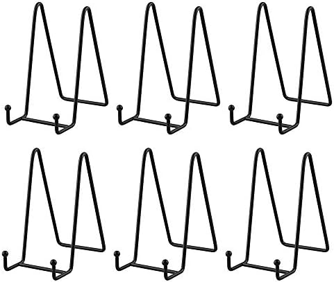 Artliving Plate Stands 6 Inch Black 6 Pack