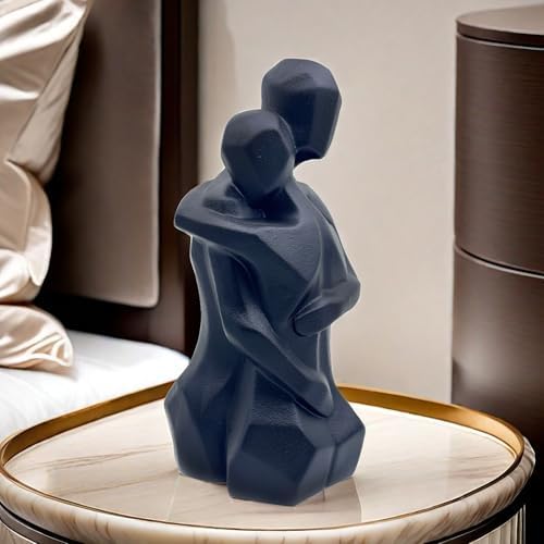 97 Inch Couple Hug Ceramic Statue Figurine