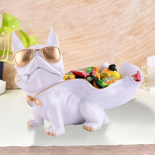 Cute Cool Dog Sculpture with Storage Tray