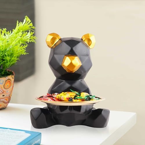 Cute Cool Dog Sculpture Storage Tray Home Decor