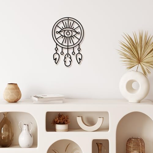 GouZaak Black Dream Catchers Metal Wall Art
