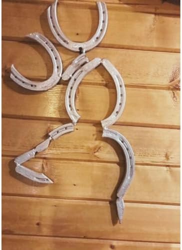 Handcrafted Silver Horseshoe Wall Sculpture