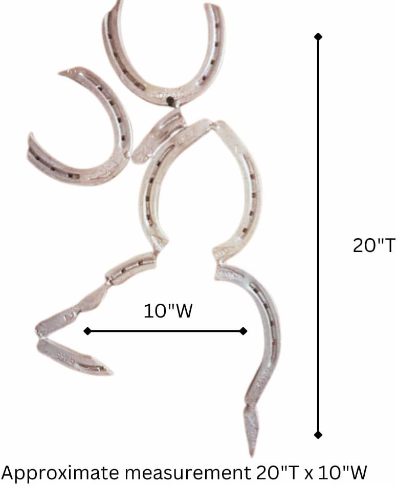 Handcrafted Silver Horseshoe Wall Sculpture