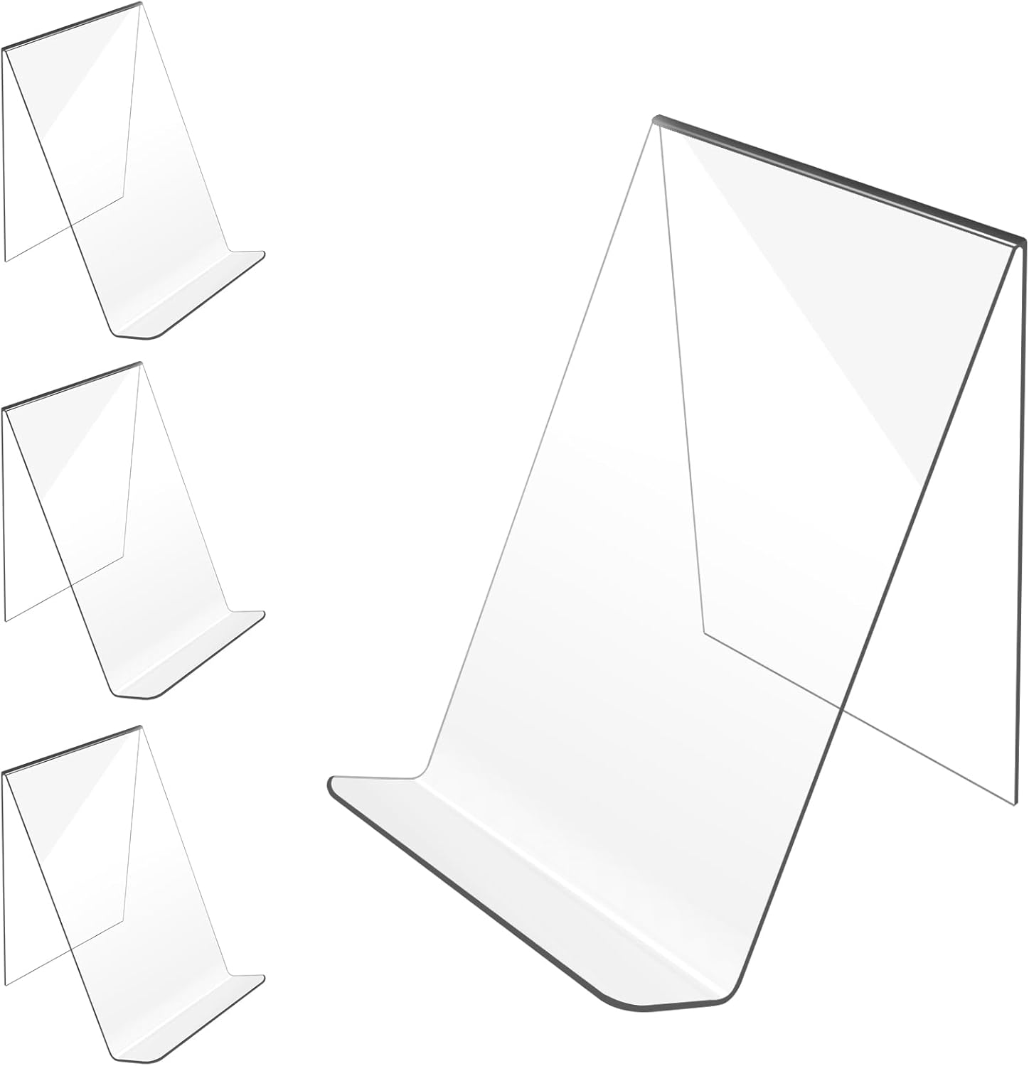 Trophable Acrylic Book Stand - 4x5 Inch Clear Easel