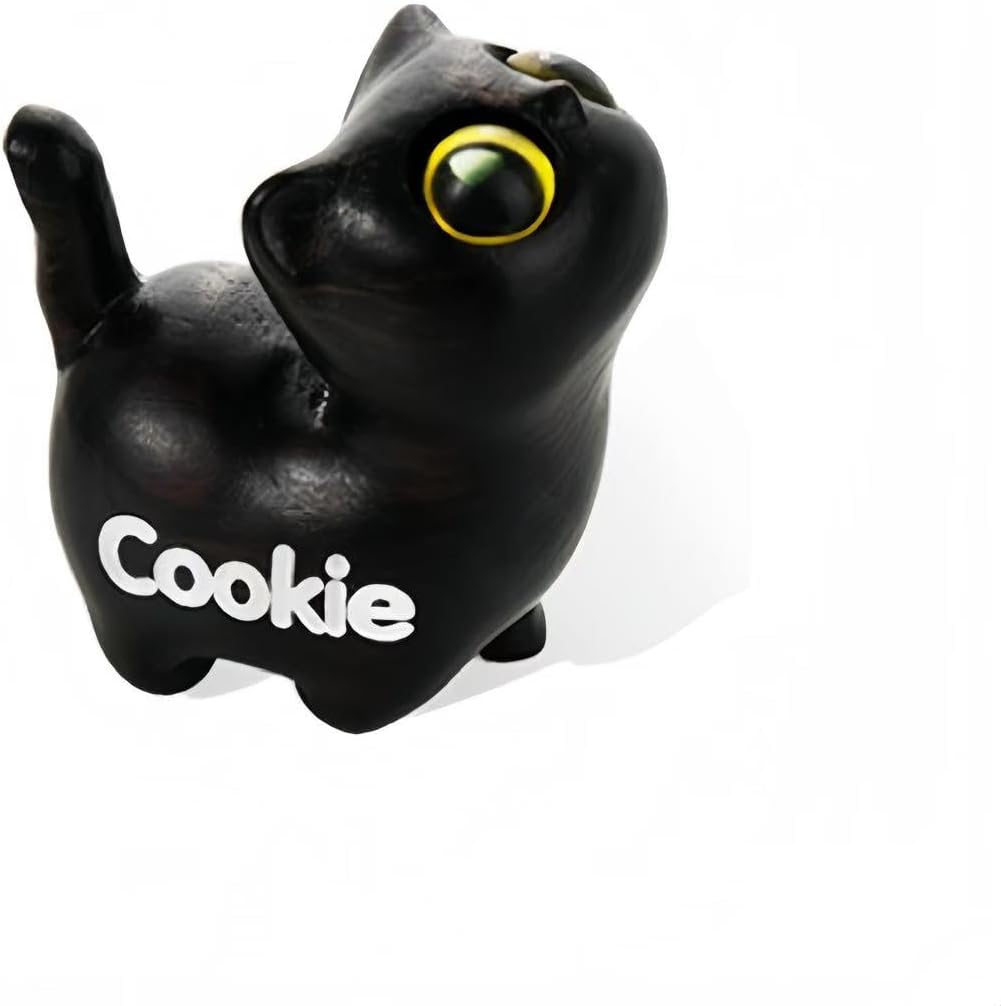 Custom Small Cute Cat Wooden Sculptures Handmade