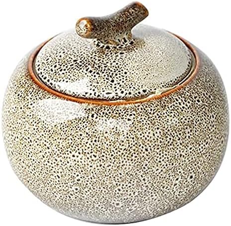 Elegant Gray Ceramic Urn for Ashes - 11Cm x 12Cm