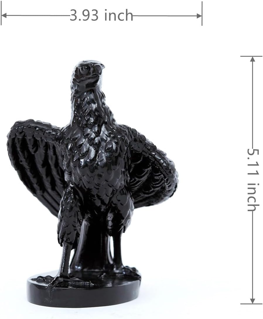 EASCHEER Gothic Black Eagle Decor Figurine 511 Inch Collectible Statue