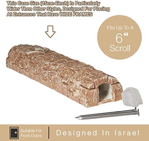AS Mezuzah Case Western Wall Design Waterproof