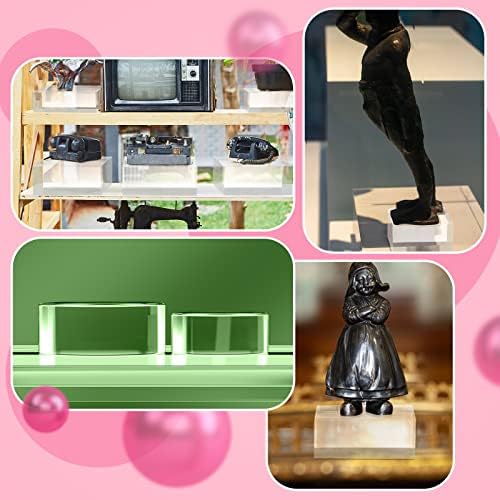 Clear Acrylic Display Blocks for Jewelry and Collectibles