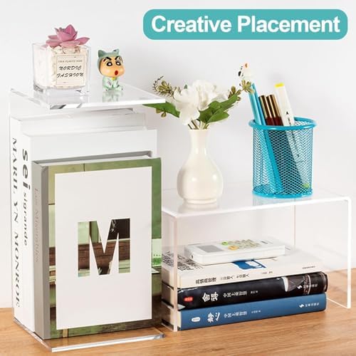 5Pcs Acrylic Risers Display Stands for Home Decor