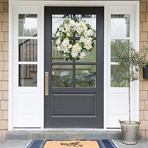 I-GURU Seasonal Door Wreath with Hydrangeas and Peonies