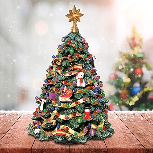 San Francisco Music Box Jingle Bell Rotating Christmas Tree Figurine