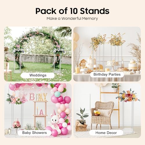 10PCS 236 Inch High Wedding Flower Stand