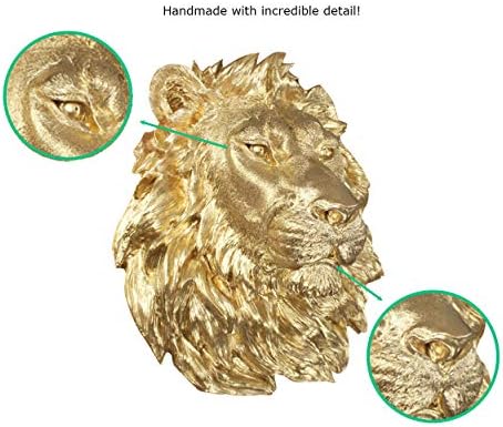 Wallcharmers Gold Lion Wall Sculpture