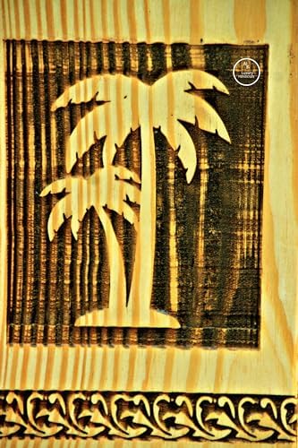 Palm Tree Urn Handmade Natural Wood 220 Cubic Inches