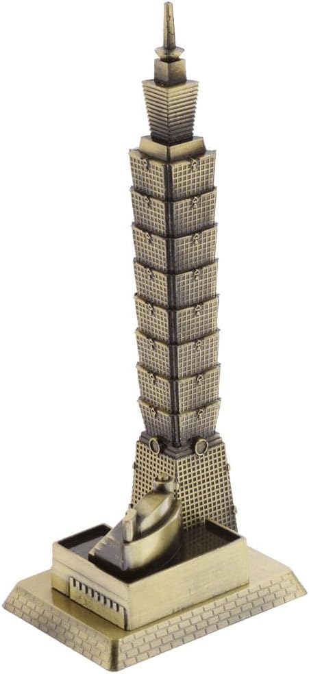 MERIGLARE Alloy Taipei 101 Tower Figurine Statue Decor Gift