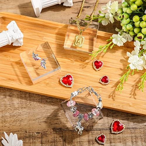 Clear Acrylic Display Blocks for Jewelry and Collectibles