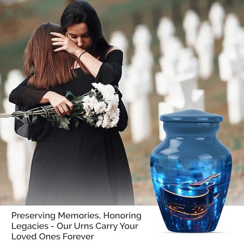 Mini Cremation Urn For Human Ashes - 3 Inch Aluminum Keepsake