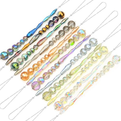 12pcs Crystal Icicle Christmas Ornaments Multicolor