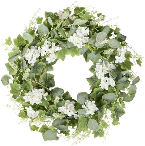 YNYLCHMX 18 Inch Artificial Spring Wreath