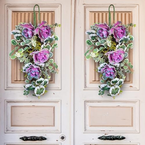 Sunflower Teardrop Swag Front Door Decor 275 Inch