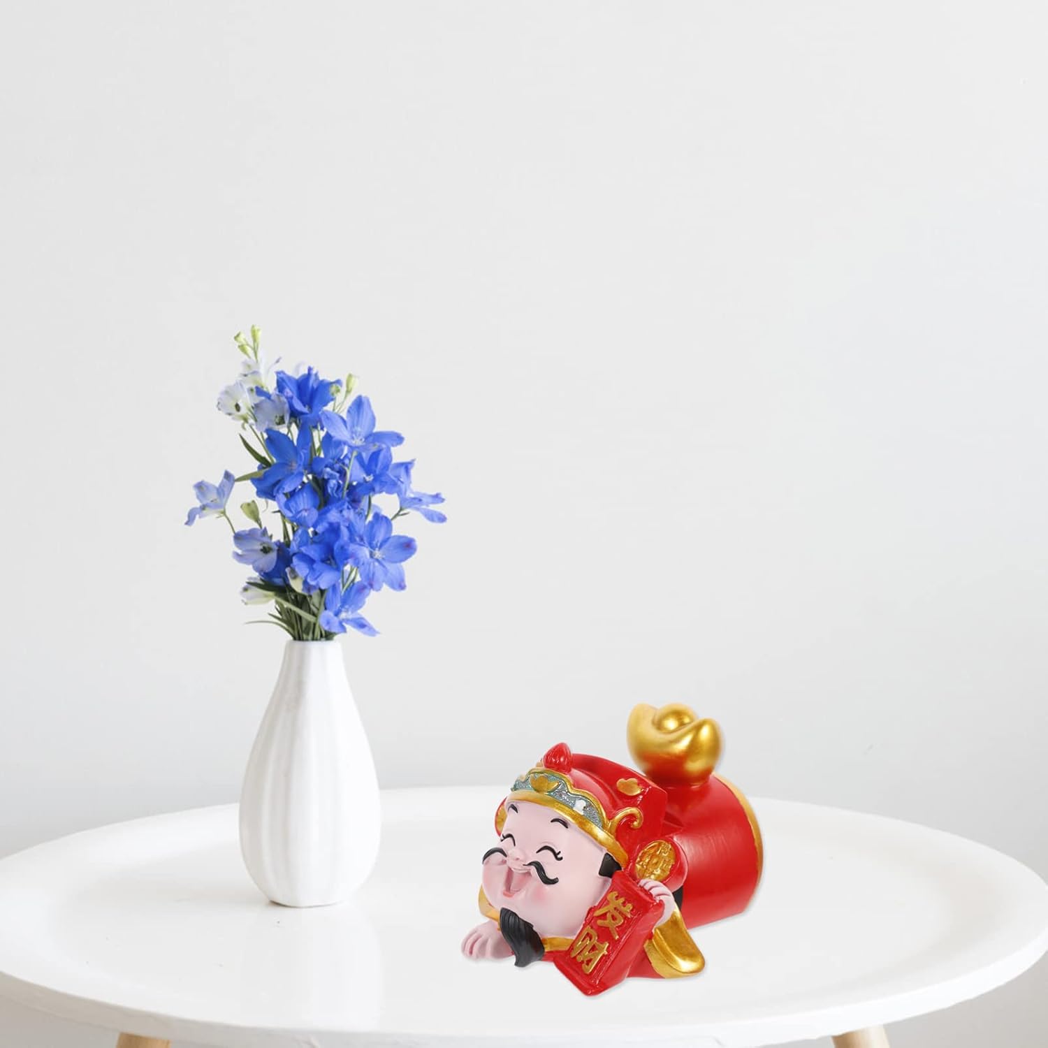 Chinese Style Resin Phone Holder Figurine Decor