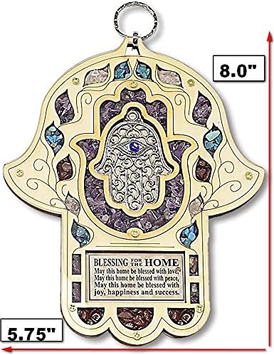 My Daily Styles Wooden Hamsa Wall Decor - 8 Inch
