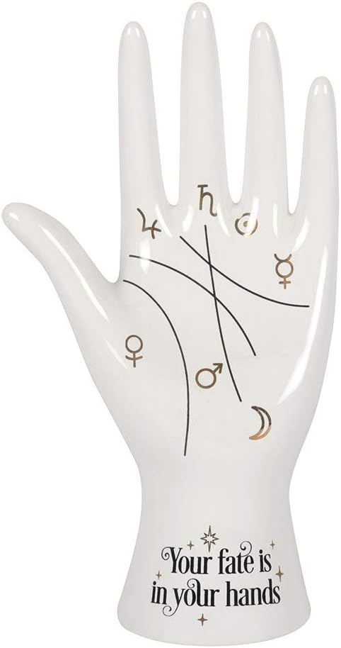 Pacific Giftware Palmistry Hand Figurine Ceramic Statue