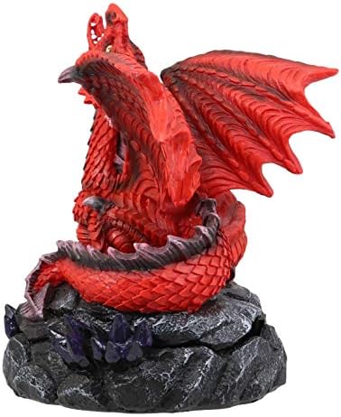 Ebros Gift Stryker Red Dragon Incense Burner Figurine 625 Inch