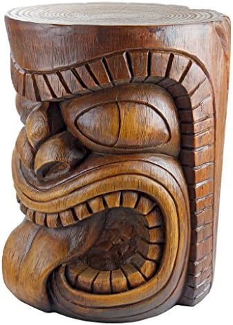 Design Toscano Grand Tiki Face Lono Tongue Side Table Statue