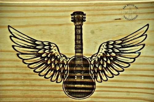 Guitar Musical Lovers Urns Handmade Wooden Urn for Ashes