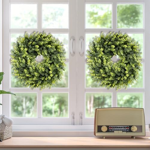 Boxwoods Door Wreath 16-18 inches All Season Decor