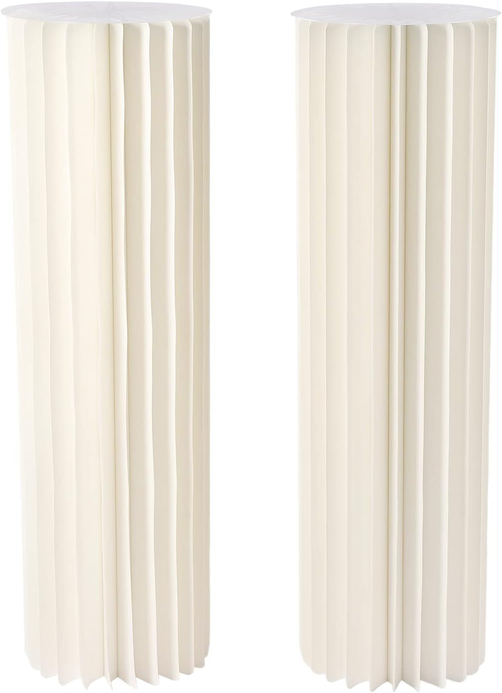 2PCS 394in Tall Flower Stand Round Cylinder Wedding Centerpieces Foldable Display Stands