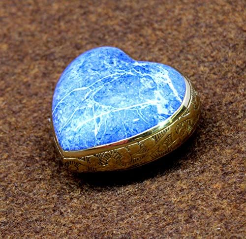 eSplanade Brass Mini Heart-Shaped Cremation Urn