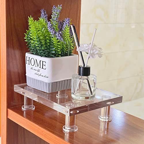 Bigfety Clear Acrylic Riser Stand for Bathroom Kitchen