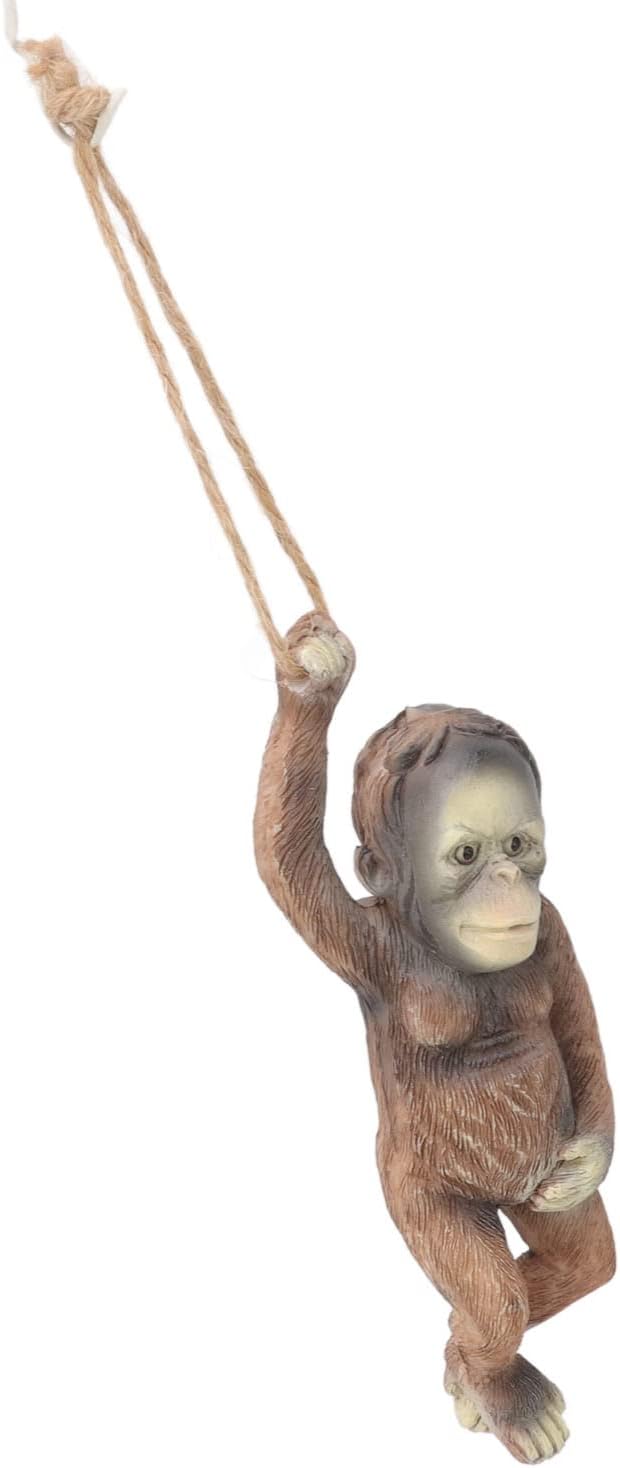 Garden Monkey Statue Exquisite Carving Resin Ornament