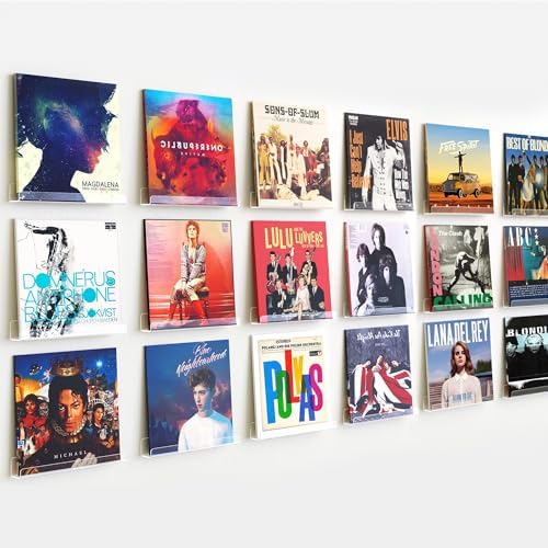 Upsimples 18 Pack Vinyl Record Wall Shelves