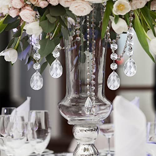 Jishi 30pk Crystal Teardrop Ornaments for Christmas Tree