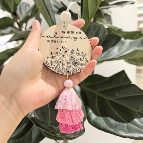 Christian Car Charm with Tassel for Women Men