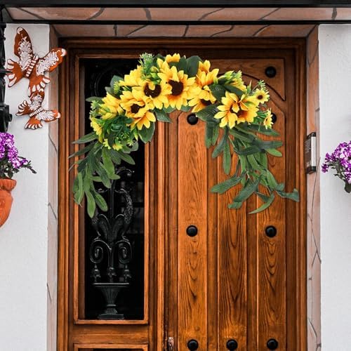 Artificial Sunflower Swag for Wedding Backdrop and Home Decor