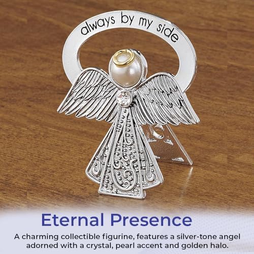 Bedside Angel Collectible Figurine with Crystal and Pearl