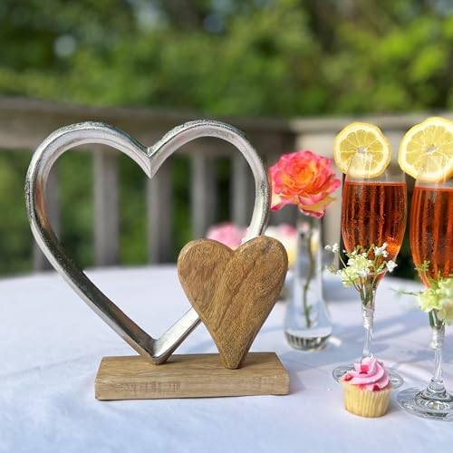 WHW Whole House Eternity Double Heart Figurine