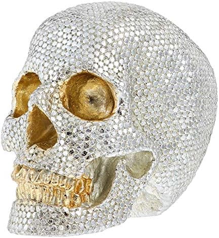 Halloween Skull Statue with Crystal Rhinestones
